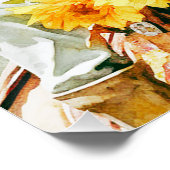 ヴィンテージ馬身女性のカーボーイ帽子 ポスター (コーナー)