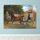 ヴィンテージ馬車絵画車 キャンバスプリント (インサイチュ (ウッドフロア))