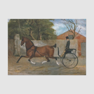 ヴィンテージ馬車絵画車 薄葉紙