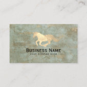 ヴィンテージ馬馬乗馬ウマ科の 名刺 (正面)