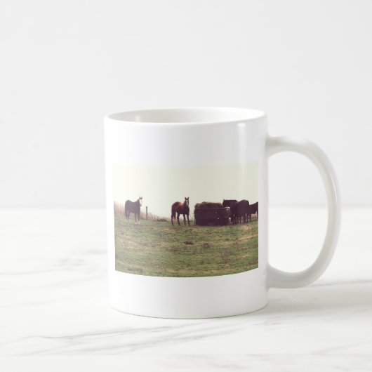 ヴィンテージ馬 コーヒーマグカップ (右)