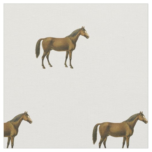 ヴィンテージ馬 ファブリック (クローズアップ)