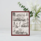 ヴィンテージ馬 ポストカード (スタンド正面)