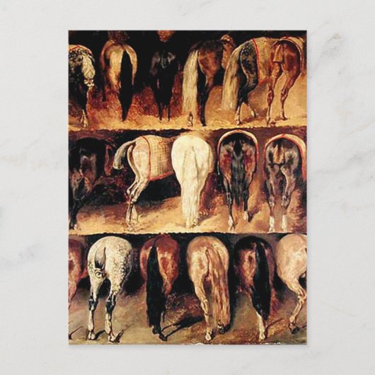 ヴィンテージ馬 ポストカード (正面)