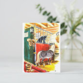 ヴィンテージ馬 ポストカード (スタンド正面)