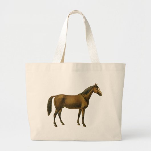 ヴィンテージ馬 ラージトートバッグ (正面)