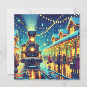 ヴィンテージ駅のクリスマスイブのパーソナライズ (正面)