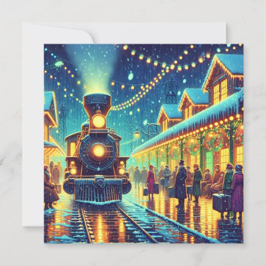 ヴィンテージ駅のクリスマスイブのパーソナライズ (正面)