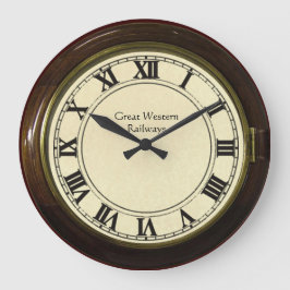 ヴィンテージ駅の時計 ラージ壁時計