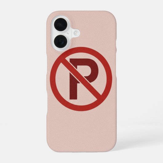 ヴィンテージ駐車禁止サイン iPhone 16ケース (裏面)