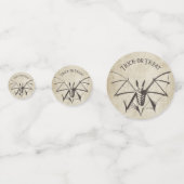 ヴィンテージ骨格こうもりハロウィーン コンフェッティ (正面)