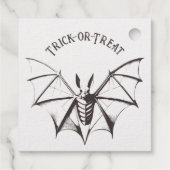 ヴィンテージ骨格こうもりハロウィーン フェイバータグ (裏面)