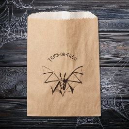 ヴィンテージ骨格こうもりハロウィーン フェイバーバッグ