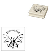 ヴィンテージ骨格こうもりハロウィーン ラバースタンプ (押印)