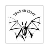 ヴィンテージ骨格こうもりハロウィーン ラバースタンプ (インプリント)