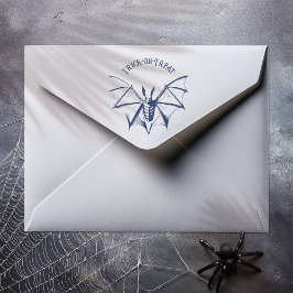 ヴィンテージ骨格こうもりハロウィーン ラバースタンプ