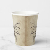 ヴィンテージ骨格こうもりハロウィーン 紙コップ (右)