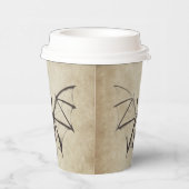 ヴィンテージ骨格こうもりハロウィーン 紙コップ (右)