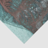 ヴィンテージ骨格のX線ティール(緑がかった色)茶色のテクスチャ 薄葉紙 (詳細)