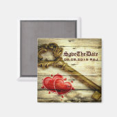 ヴィンテージ骨格ビクトリアン鍵ステームパ結婚ンク マグネット (正面/裏面)