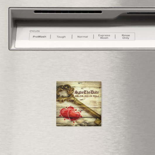 ヴィンテージ骨格ビクトリアン鍵ステームパ結婚ンク マグネット (インサイチュ (食洗機))