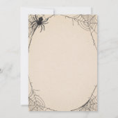 ヴィンテージ骨格大人ハローウィンパーティ招待状 招待状 (裏面)