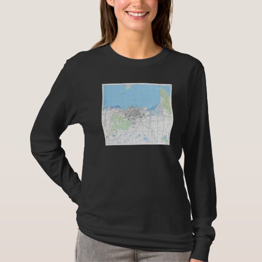 ヴィンテージ高松日本の地図1945 Tシャツ (正面)