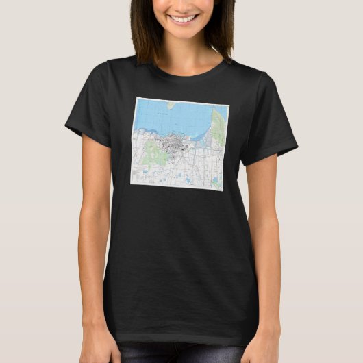 ヴィンテージ高松日本の地図1945 Tシャツ (正面)