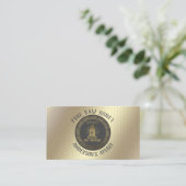 ヴィンテージ高級金ゴールドミツバチ巣蜂蜜/養蜂場/養蜂場 名刺 (スタンド正面)