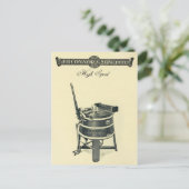 ヴィンテージ高速衣類洗浄機 ポストカード (スタンド正面)