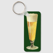 ヴィンテージ高霜の降りた荷車を引くビール、アルコール飲料 キーホルダー (正面)