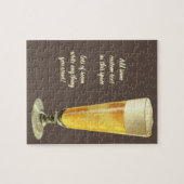 ヴィンテージ高霜の降りた荷車を引くビール、アルコール飲料 ジグソーパズル (横)