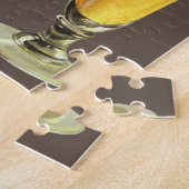 ヴィンテージ高霜の降りた荷車を引くビール、アルコール飲料 ジグソーパズル (側面)