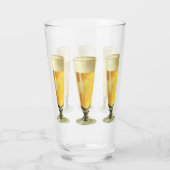 ヴィンテージ高霜の降りた荷車を引くビール、アルコール飲料 タンブラーグラス (裏面)