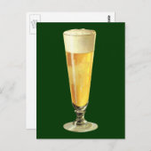 ヴィンテージ高霜の降りた荷車を引くビール、アルコール飲料 ポストカード (正面/裏面)