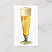 ヴィンテージ高霜の降りた荷車を引くビール、アルコール飲料 名刺 (裏面)