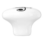 ヴィンテージ高音クレフ、 音符記号音楽セラミックノブ セラミックノブ (側面)