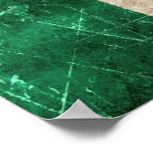 ヴィンテージ高齢と傷を付けたメキシコ国旗 ポスター (角)