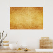 ヴィンテージ高齢化パーチメント紙テンプレート 空白の ポスター (キッチン)