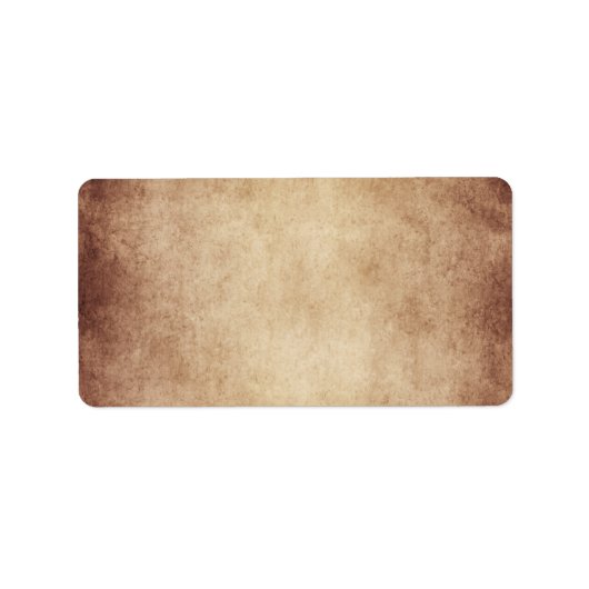 ヴィンテージ高齢化パーチメント紙テンプレート 空白の ラベル (正面)
