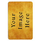 ヴィンテージ高齢収穫金ゴールド分与紙 空白の マグネット (縦)