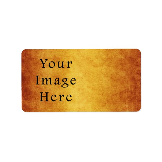 ヴィンテージ高齢収穫金ゴールド分与紙 空白の ラベル (正面)