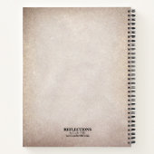 ヴィンテージ高齢者紙ファミリークックブック ノートブック (裏面)