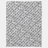 ヴィンテージ髭が石模様を尊重 フリースブランケット (正面)