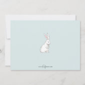 ヴィンテージ魅力的イースターバニーと子ども シーズンカード (裏面)