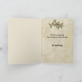 ヴィンテージ魅力的クリスマスエフェメラコラージュ シーズンカード (内部)