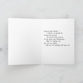 ヴィンテージ魅力的バレンタかわいらしインガール シーズンカード (内部)