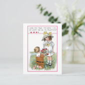 ヴィンテージ魅力的バレンタイン シーズンポストカード (スタンド正面)