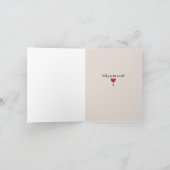 ヴィンテージ魅力的レディーガーデンバレンタインカード シーズンカード (内部)