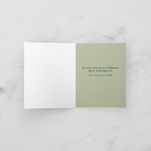 ヴィンテージ魅力的ロマンチックなクリスマスカードとフクロウ シーズンカード (内部)